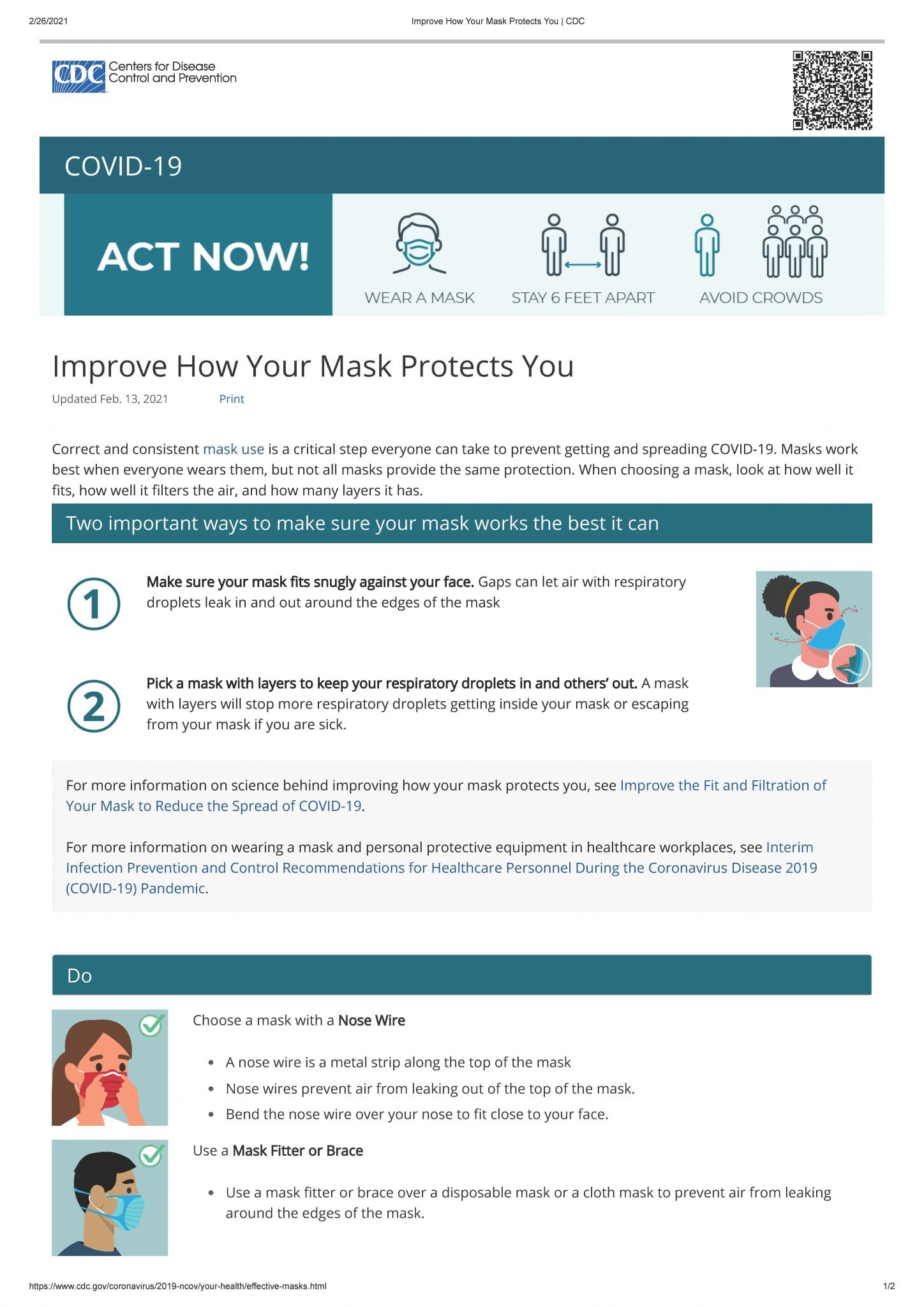 How to Improve Mask Protection