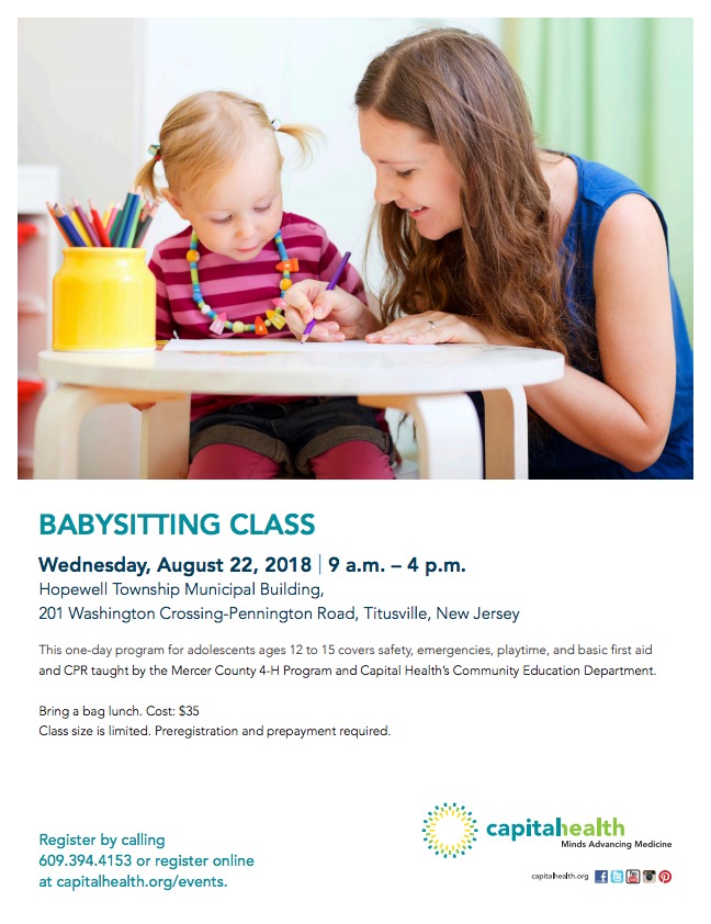 Babysitting Class - Trenton Health Team